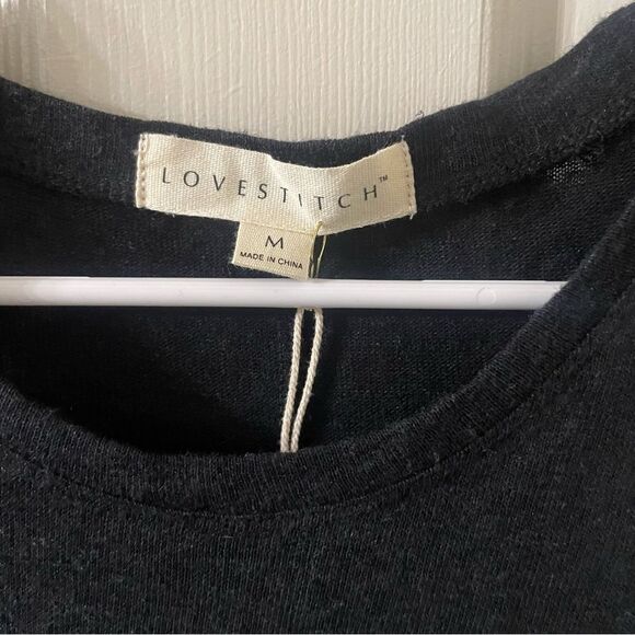 Love stitch Linen Blend Tank Top NWT Medium - Picture 3 of 5